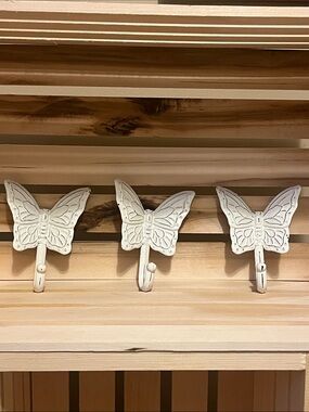 Target White Butterfly Wall Hooks - Set of 3